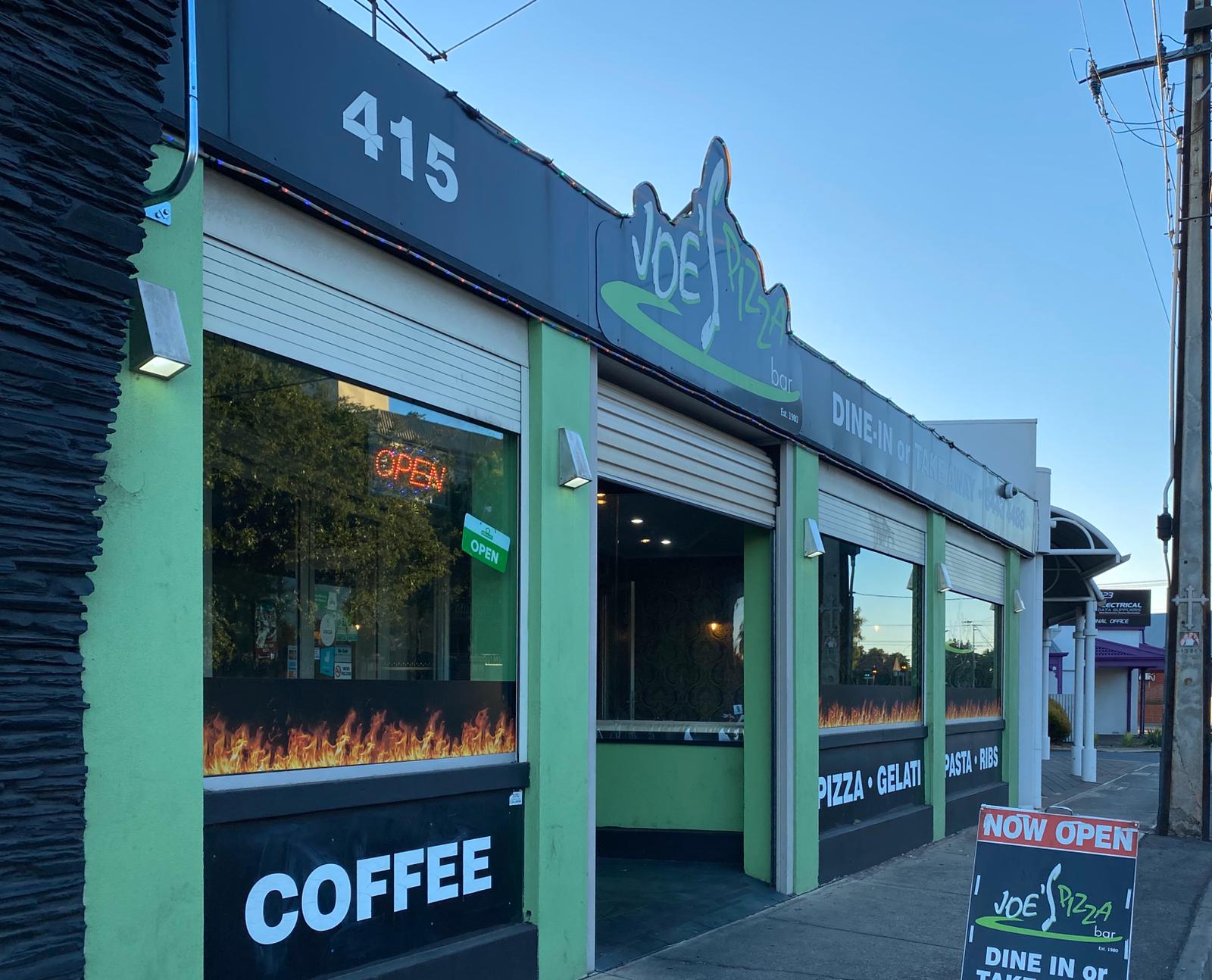 Joe's Pizza Bar Ambient Menu